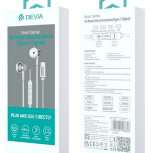 Devia auriculares M2 metal tipo C blanco
