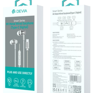 Devia auriculares M1 metal tipo C blanco