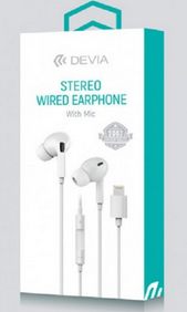 Devia auriculares Stereo lightning