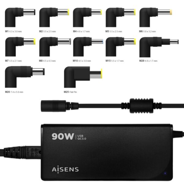 AISENS cargador para portátil con QC3.0