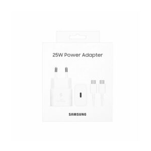 Samsung cargador USBC y cable USBC blanco 25W