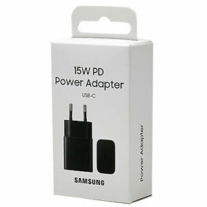 Samsung cargador solo tipo C negro 15W