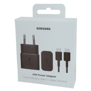 Samsung cargador USBC y cable USBC negro 25W